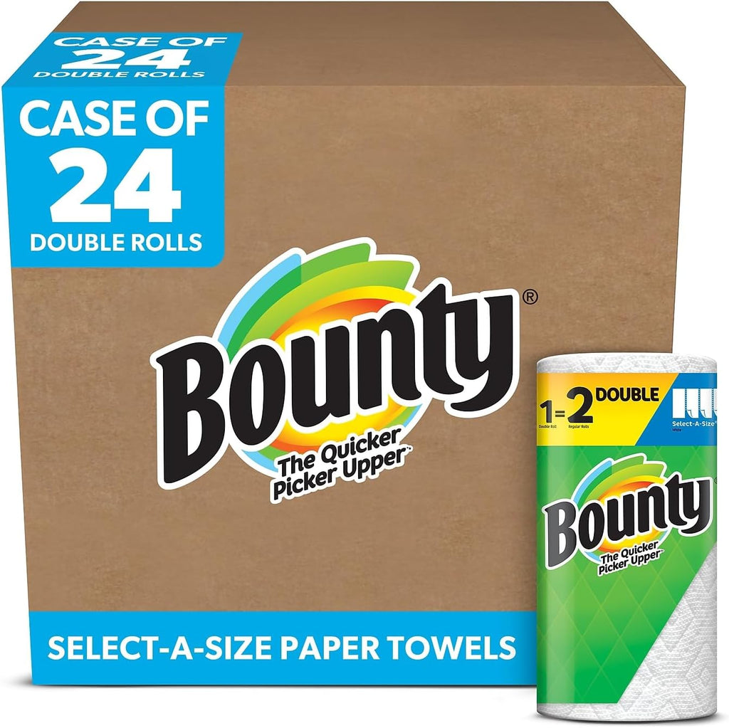 Bounty Select-A-Size Paper Towels, 2-ply, 90 Sheets/Roll, 24 Rolls/Pack