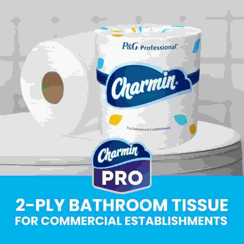 Charmin Professional Commercial Toilet Paper Rolls, Bulk 2-Ply Bathroom Tissue, Individually Wrapped, 450 sheets (75 count)