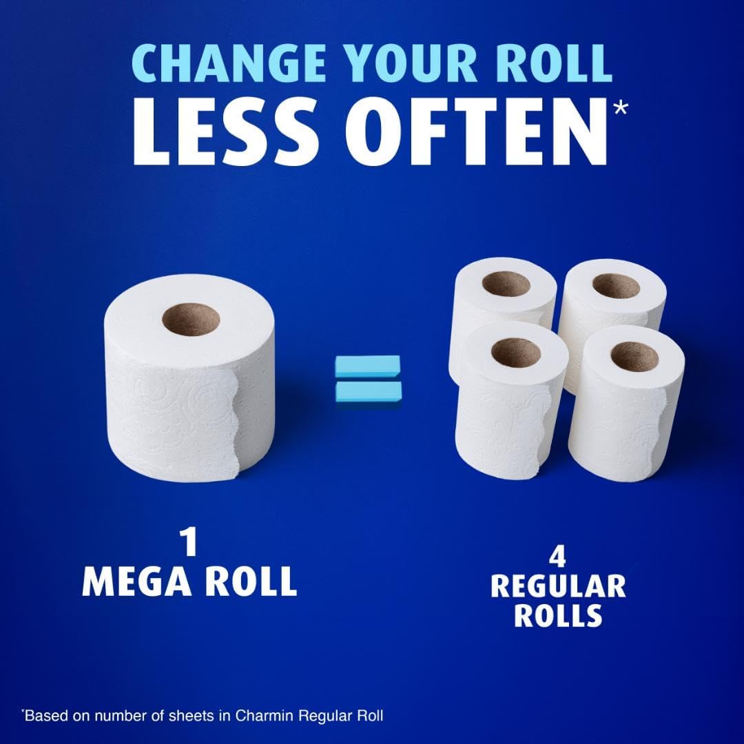 Charmin Ultra Soft Toilet Paper 12 Mega XL Rolls, 336 Sheets Per Roll (Packaging May Vary)