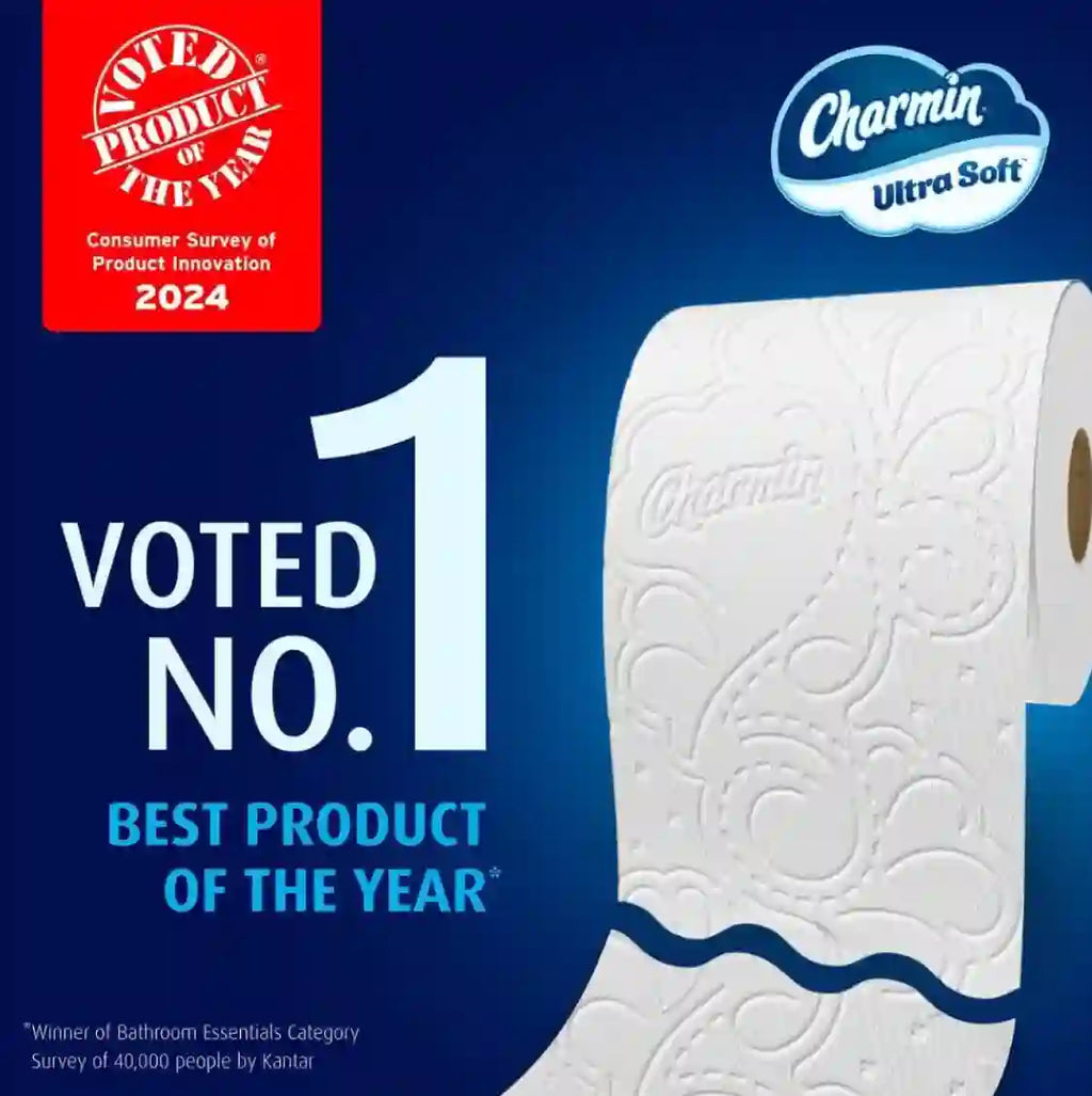 Charmin Ultra Soft Toilet Paper 12 Mega XL Rolls, 336 Sheets Per Roll (Packaging May Vary)