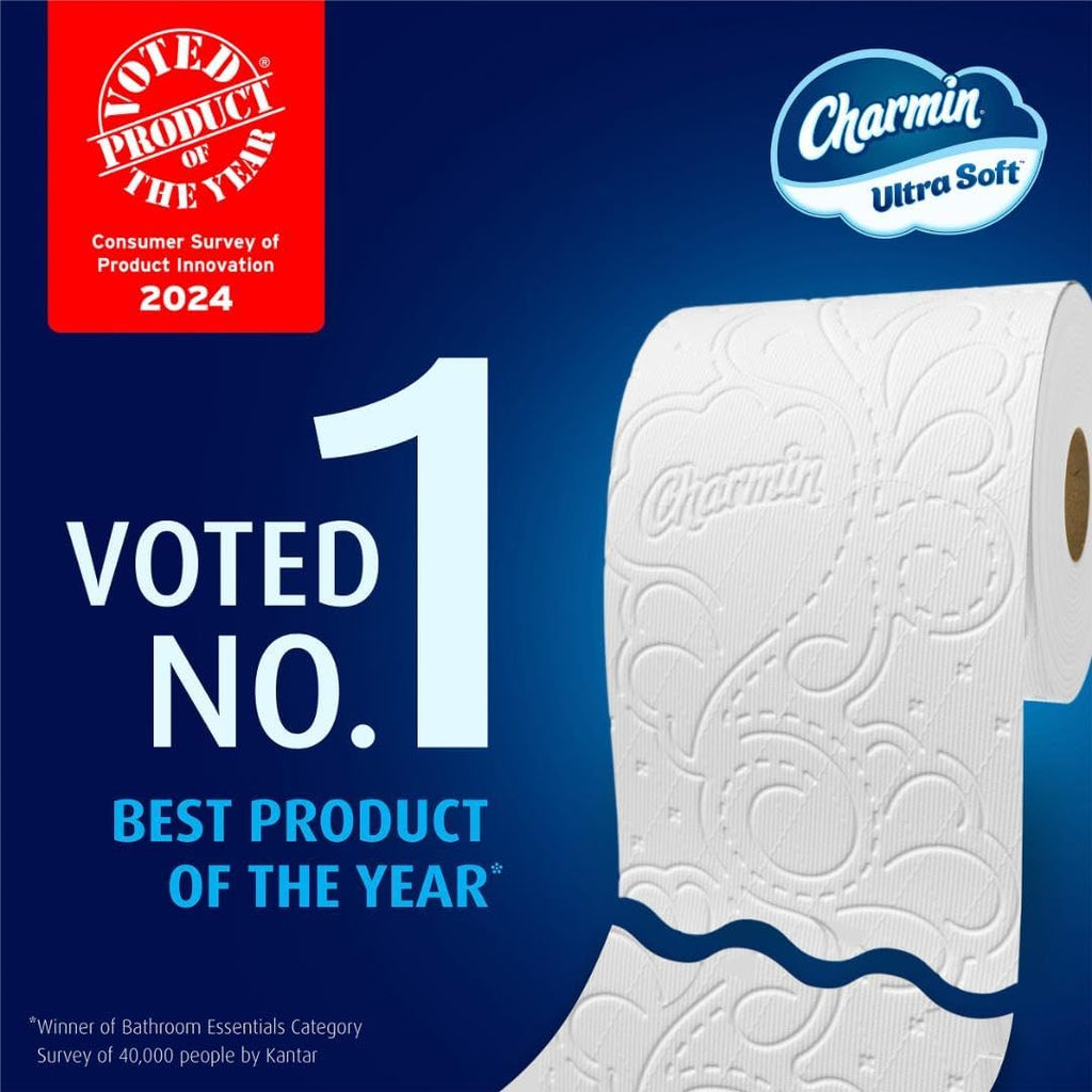 Charmin Ultra Soft Toilet Paper 12 Mega XL Rolls, 336 Sheets Per Roll (Packaging May Vary)