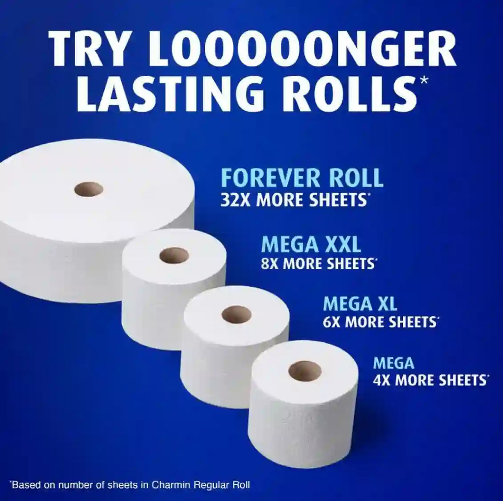 Charmin Ultra Soft Toilet Paper 12 Mega XL Rolls, 336 Sheets Per Roll (Packaging May Vary)