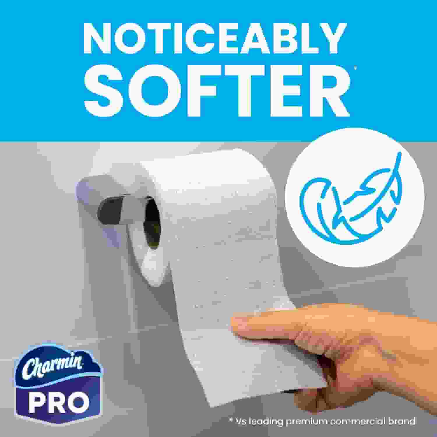 Charmin Professional Commercial Toilet Paper Rolls, Bulk 2-Ply Bathroom Tissue, Individually Wrapped, 450 sheets (75 count)