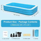 Family Premium Above Ground Swimming Pool Set (Multiple Sizes Available)